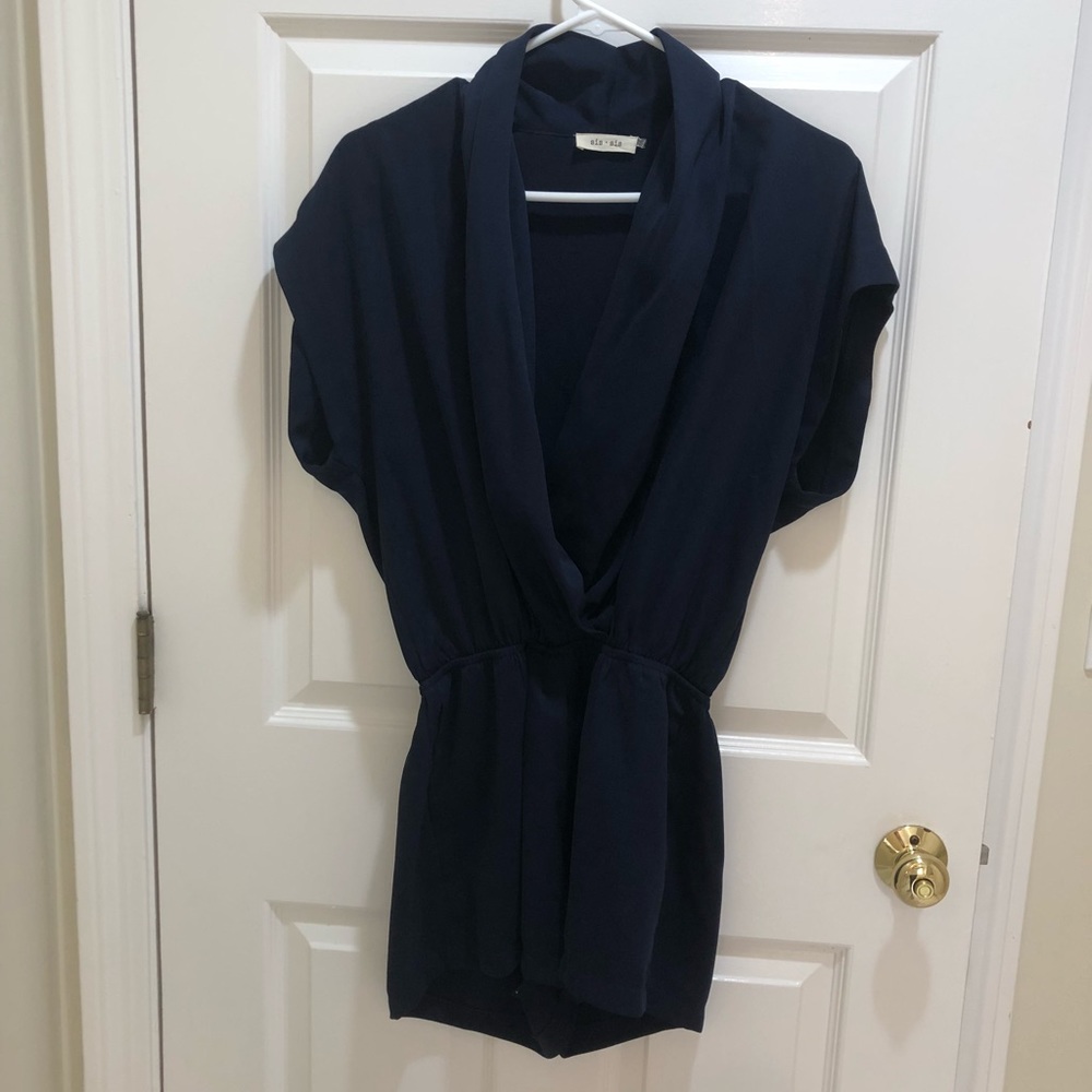 navy romper size S